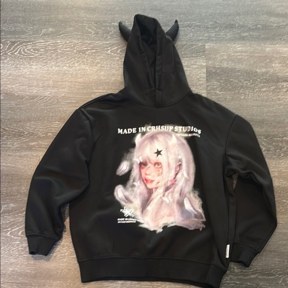 CRHSUP - Black Hoodie - Picture 1 of 6